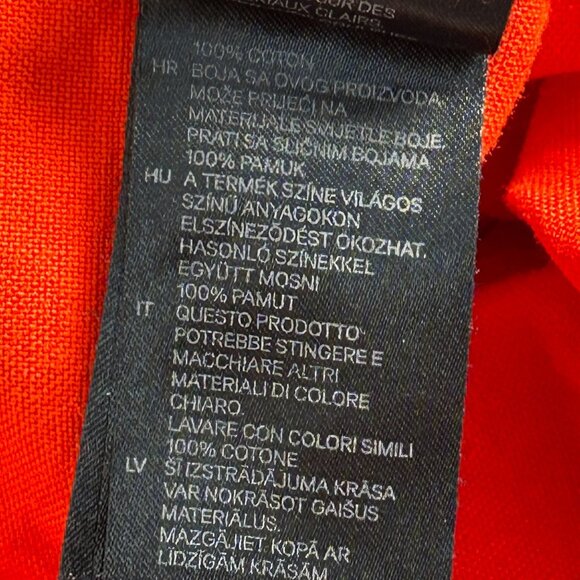 H&M L.O.G.G. Mens Regular Fit Red Long Sleeve Button-Down Shirt Size Medium New - Picture 5 of 8